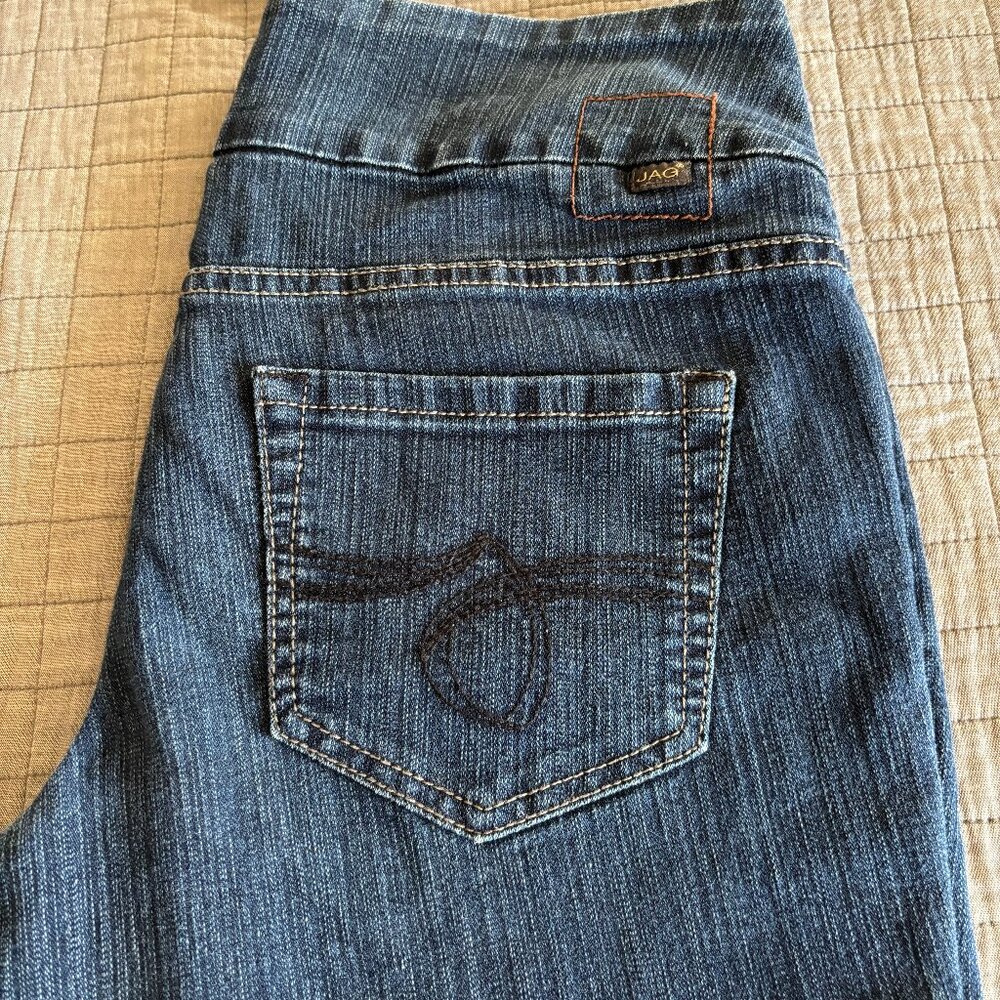 Women's Pull On Jag Jeans, Blue Denim, Size 8